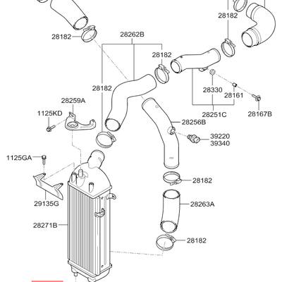 Hyundai/Kia 28295-27060 Изолятор радиатора