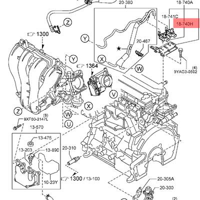 Mazda LF82-18-741 Преобразователь давления