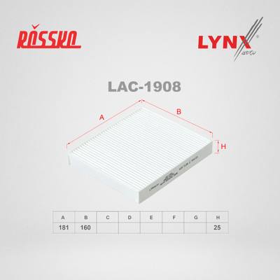 LYNXauto LAC-1908 Фильтр салона