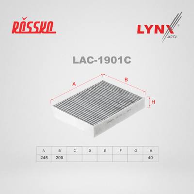 LYNXauto LAC-1901C Фильтр салона угольный