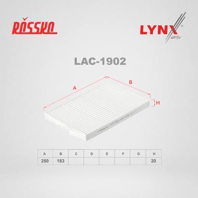 LYNXauto LAC-1902 Фильтр салона