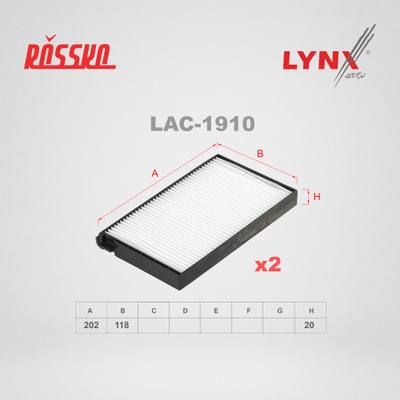 LYNXauto LAC-1910 Фильтр салонный